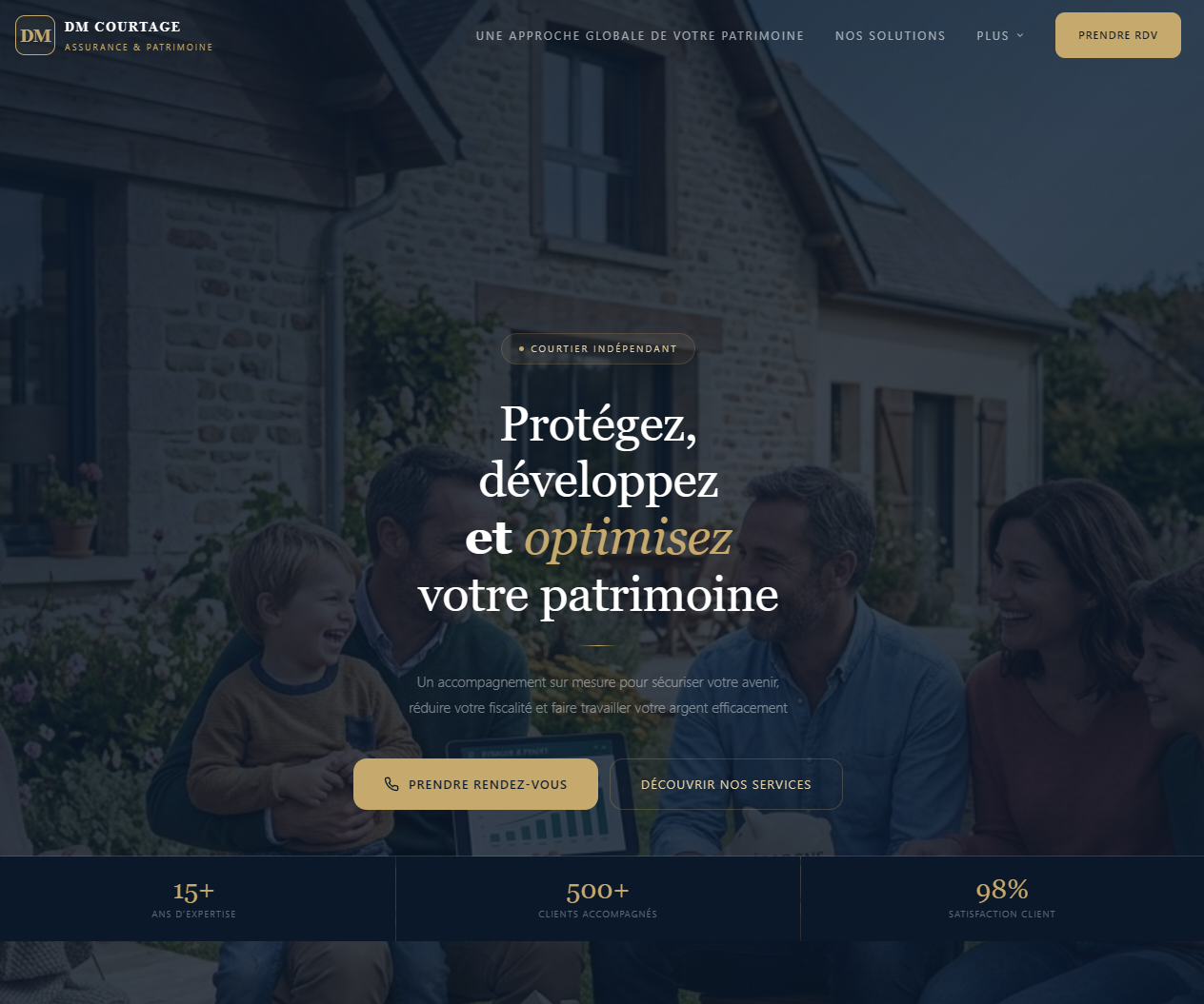 DMC Assurance — site web par Lumos Agence